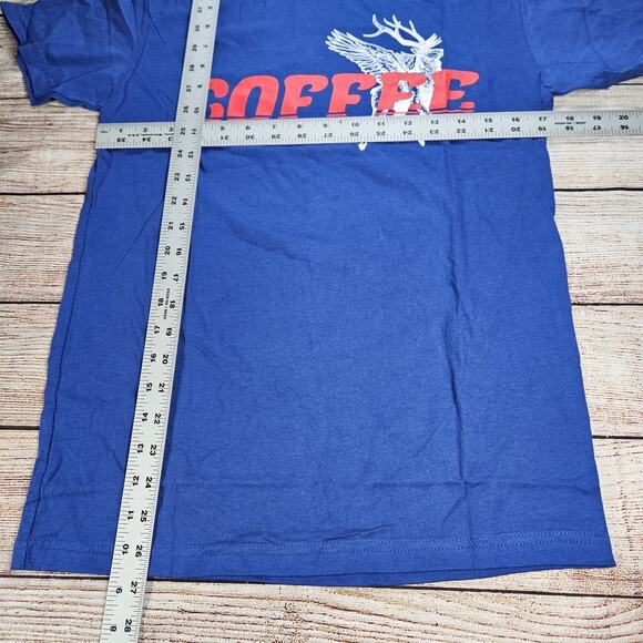 New Black Rifle Coffee Company Men’s S Small Blue T Shirt Winged Flying Elk BRCC - Picture 2 of 4